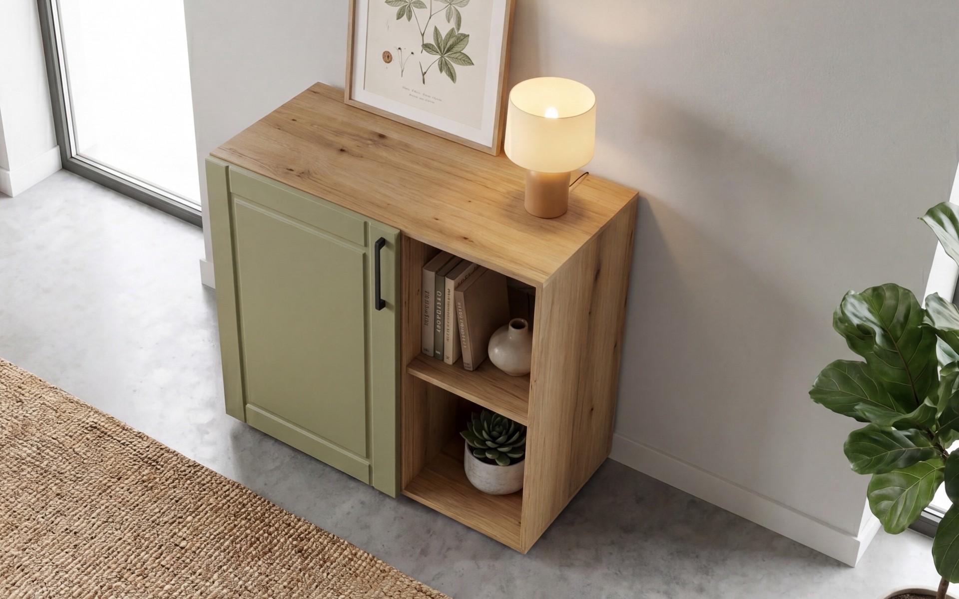MDF Dresser Mono, Evoke oak + olive  4